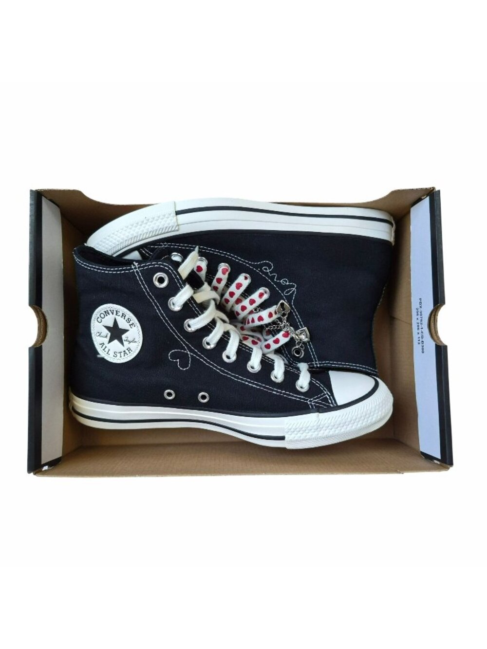 ⭐Converse Chuck Taylor Valentine's Day Sz 9 Womens shoes Sneaker Black A19056C - Picture 7 of 11